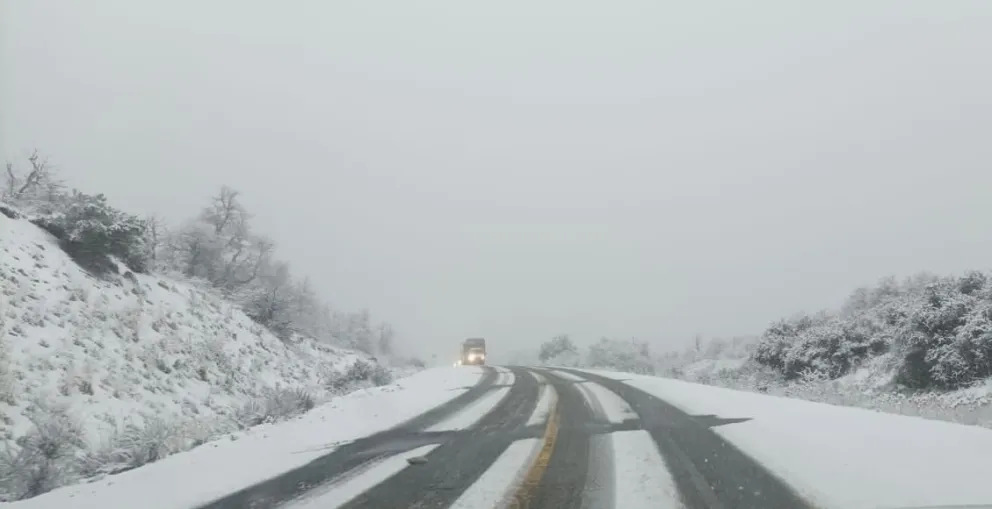 Se esperan nevadas aisladas durante el día. Foto: gentileza Vialidad Nacional.