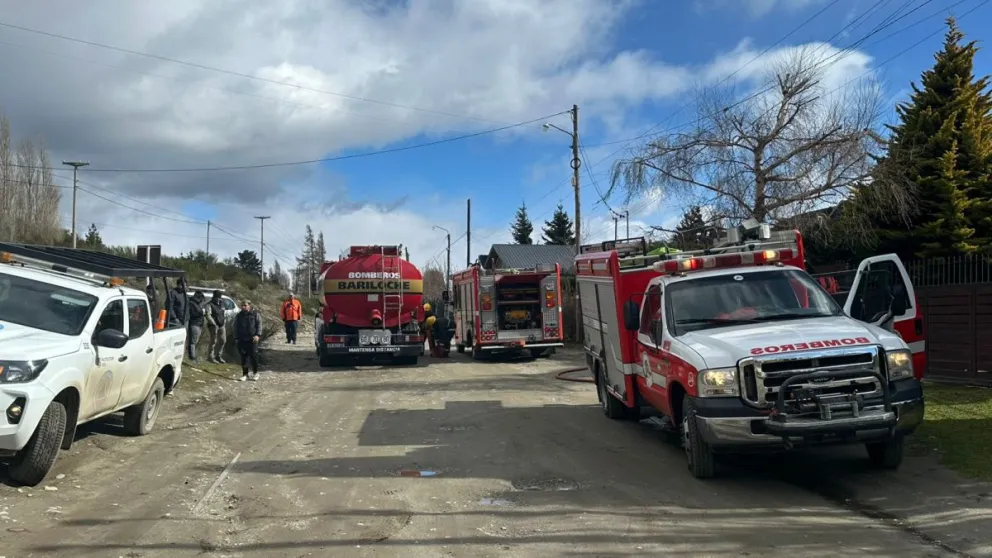 La rápida intervención permitió el que el fuego no se propagara. Foto gentileza