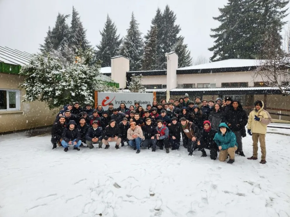 La primera clase fue con nevada incluída el pasado 28 de julio. Foto gentileza