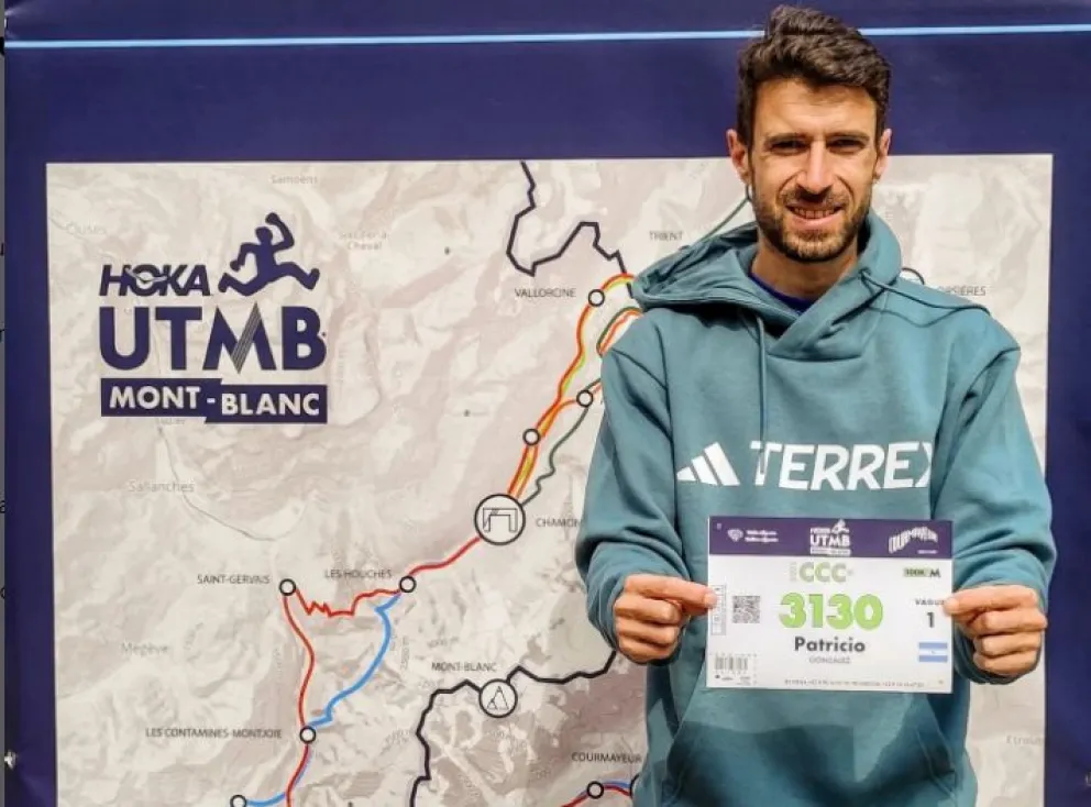 "Pato" González antes de largar. Brillante tarea en su debut en Mont Blanc. Foto: gentileza.