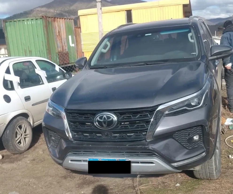 En un operativo de rutina se logró dar con el vehículo robado. Foto gentileza