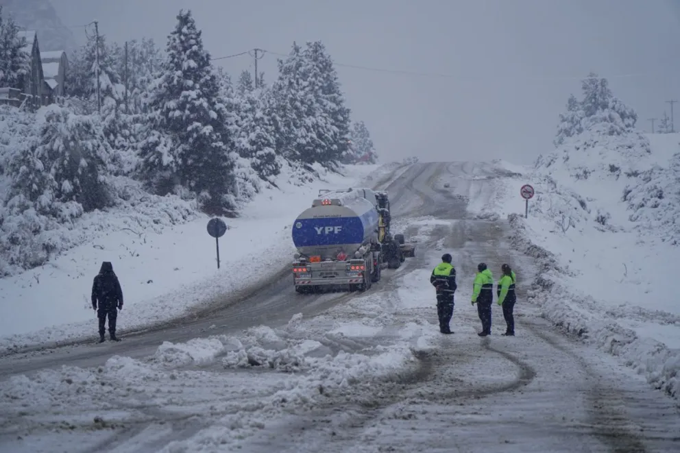 Se esperan nevadas durante toda la jornada. Foto: Marcelo Martínez.