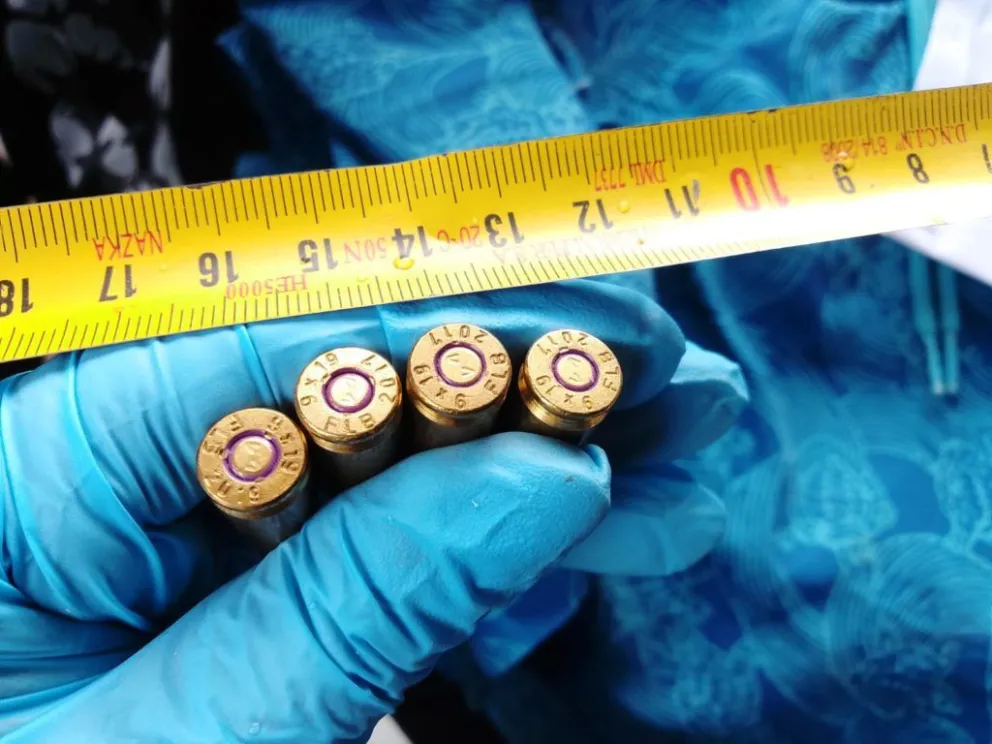 Tras la detención, hallaron proyectiles dentro del automóvil secuestrado. Foto gentileza