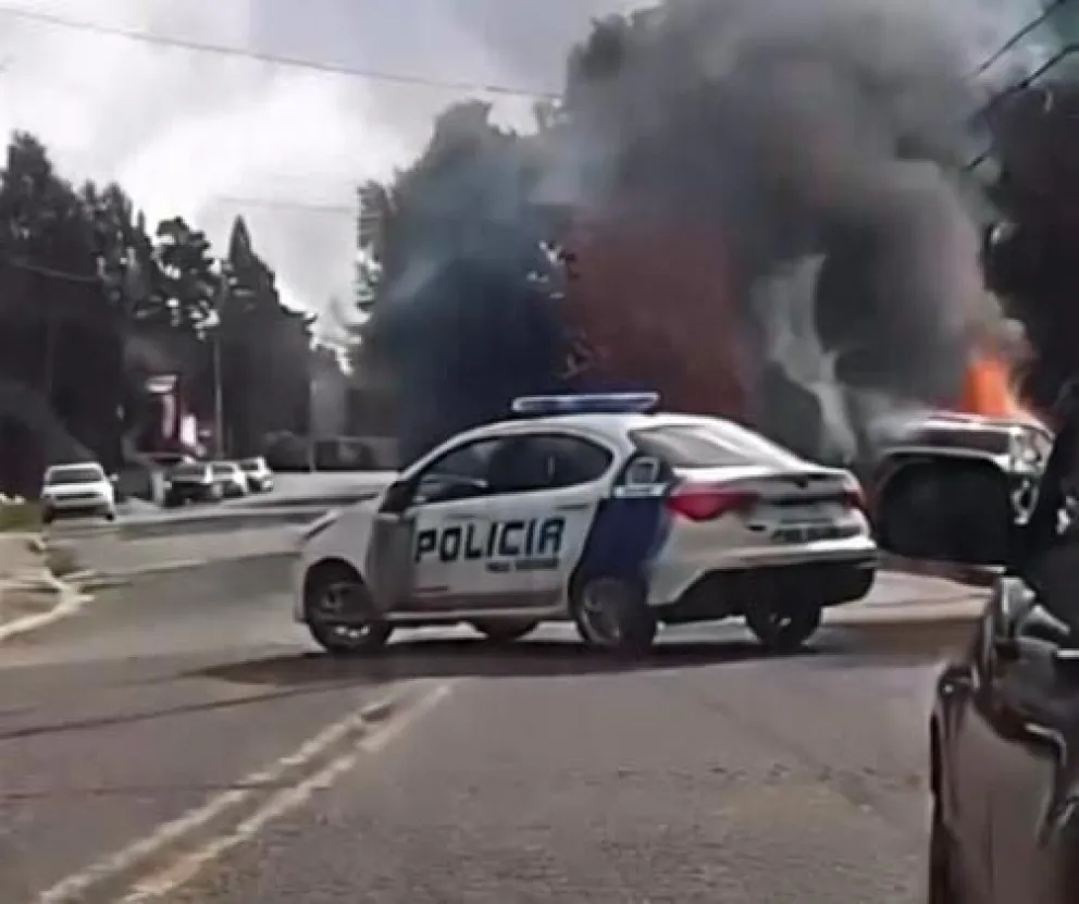 El hecho ocurrió antes de las 17 horas en calle Belgrano. Foto: captura de video.