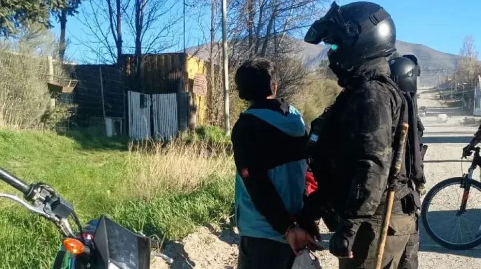 El hombre fue trasladado a una dependencia policial. Foto gentileza