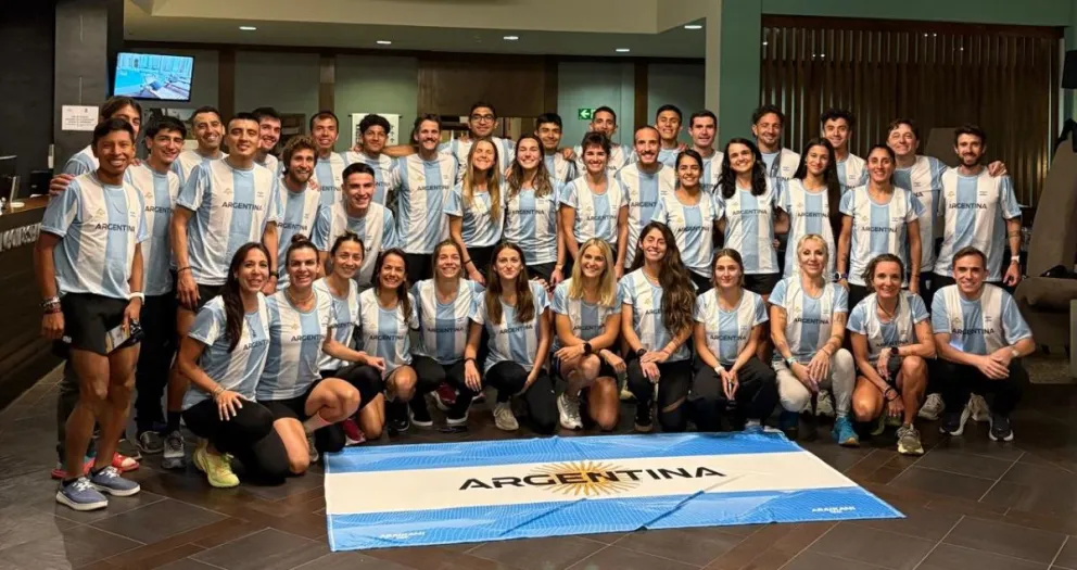 Vamos Argentina! Todo el plantel nacional, listo para vivir un gran Mundial. Foto: gentileza.