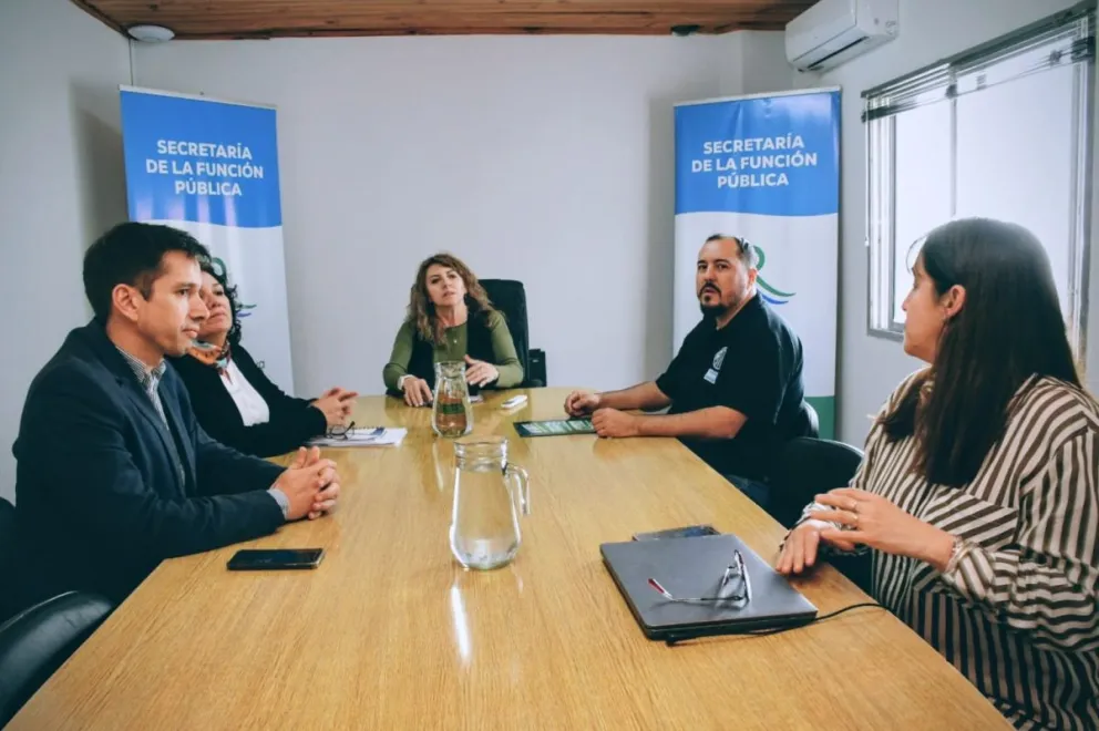 La reunión entre el gremio y el Gobierno se realizó esta tarde en Viedma. Foto gentileza