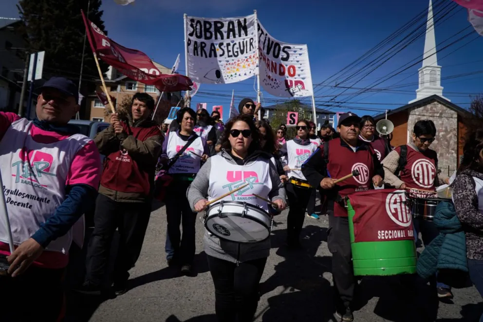 Fuertes críticas a la central del gremio por dar marcha atrás con la movilización a Cipolletti. Foto: Marcelo Martínez