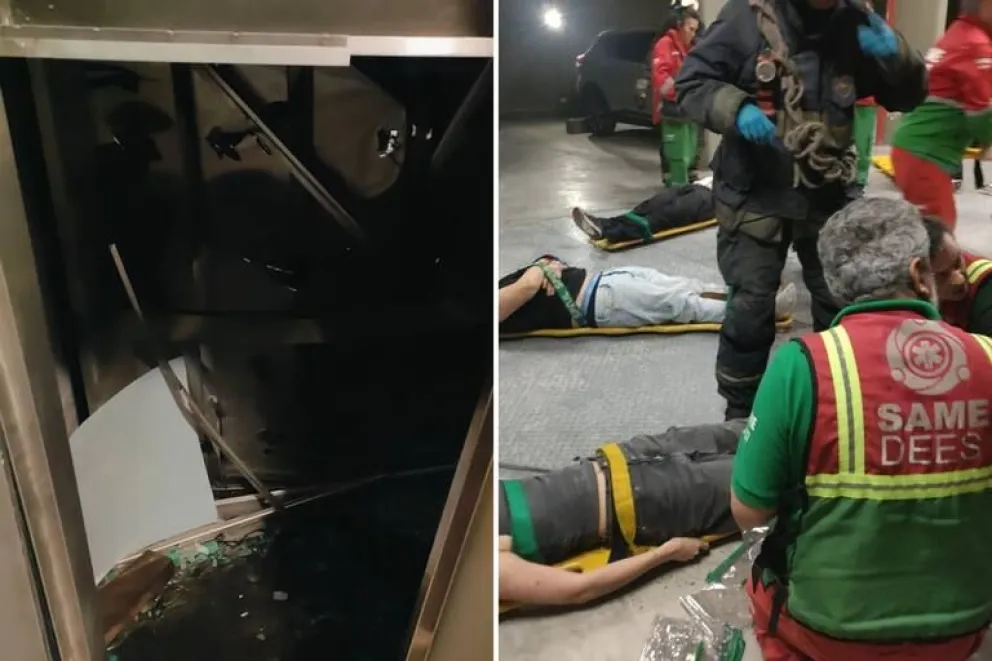 Los jóvenes fueron asistidos por diversas heridas pero sin riesgo de vida. Foto LA NACION