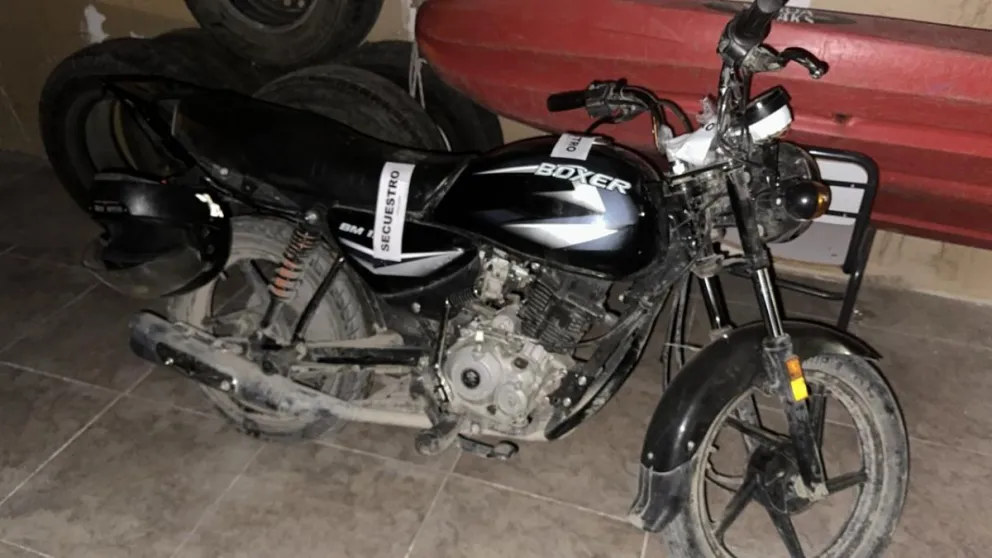 El conductor de la moto quedó involucrado en una causa por encubrimiento. Foto gentileza