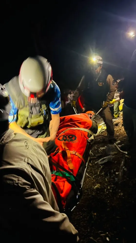 La zona de rescate se encuentra en el sector norte del Parque Nacional Nahuel Huapi, entre Villa La Angostura y Villa Traful. 