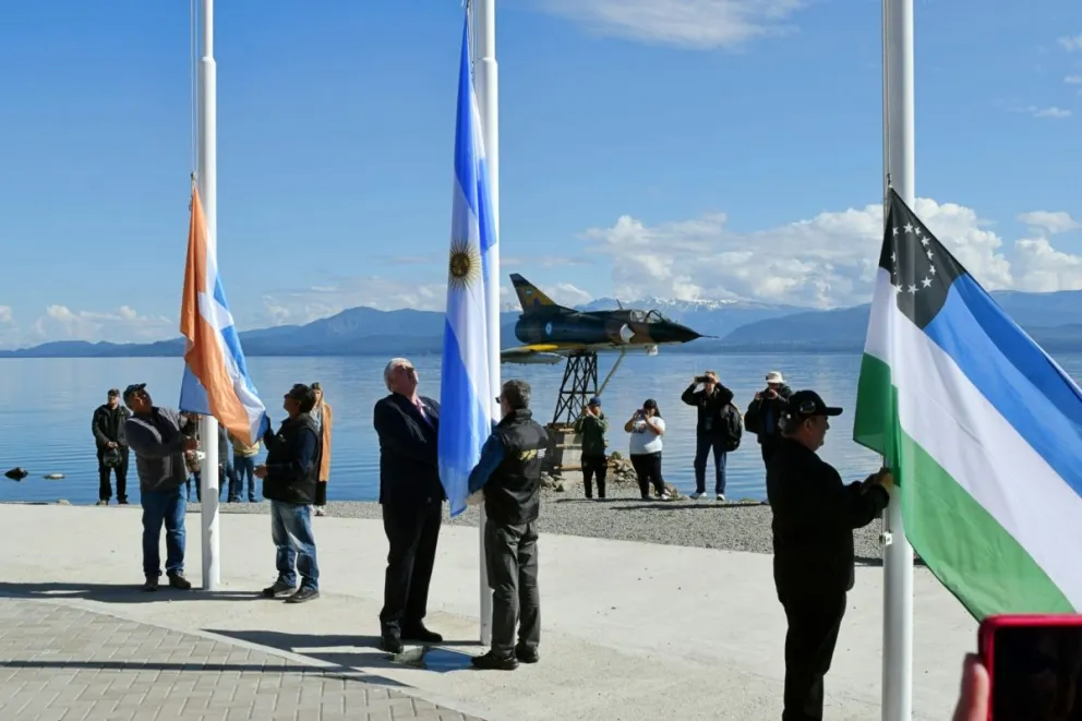 El acto contó con la presencia de veteranos de diversos lugares del país. Foto: Bariloche Informa.