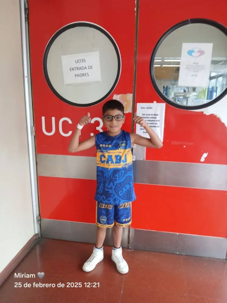 El niño tiene fecha para operarse el próximo 19 de noviembre. Foto gentileza