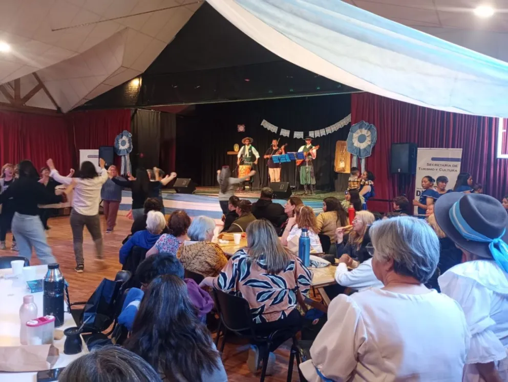 Participaron destacados artistas y grupos locales de Dina Huapi y Bariloche. Foto: Prensa Municipalidad de Dina Huapi.