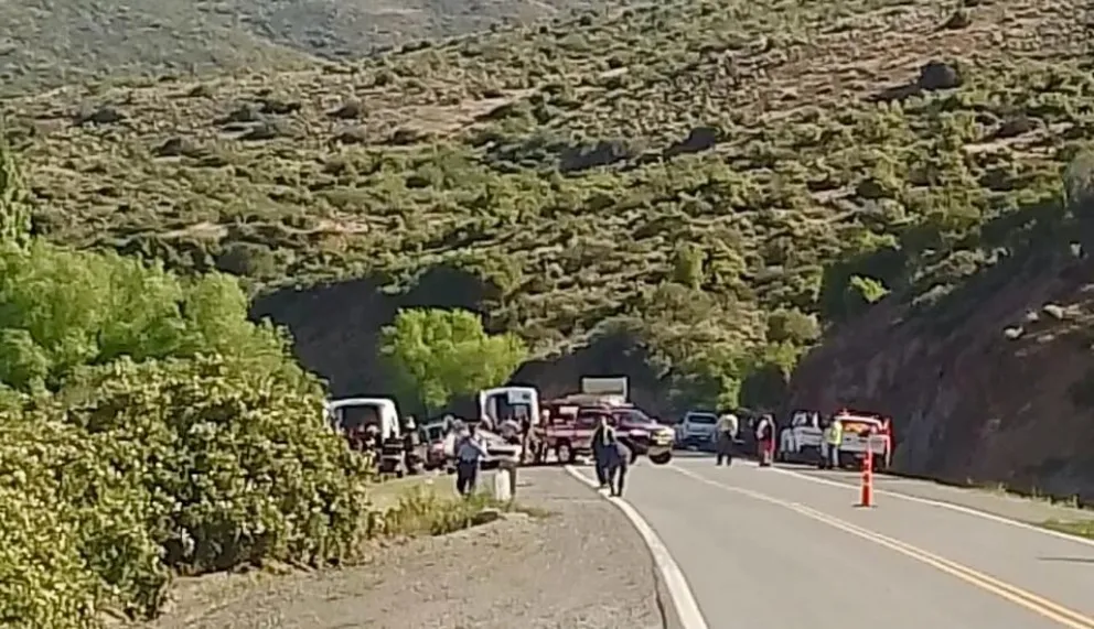 La circulación quedó totalmente interrumpida. Foto gentileza 