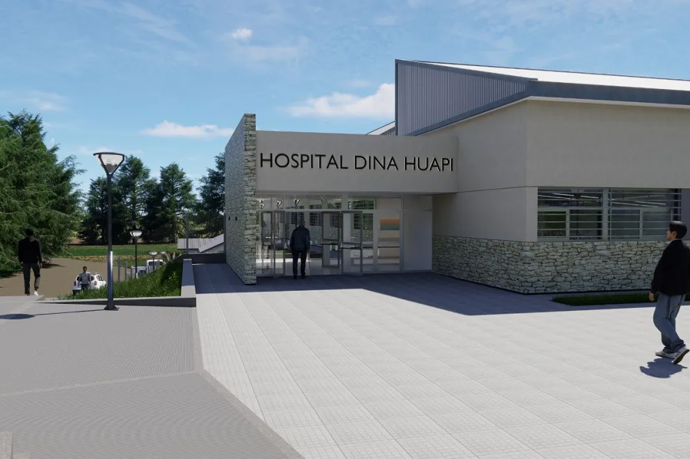 La obra contempla un edificio de unos 2600 metros cuadrados. Imágenes: Gobierno de Río Negro.