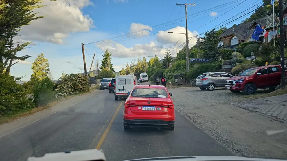 El tránsito se vio afectado por la situación. 