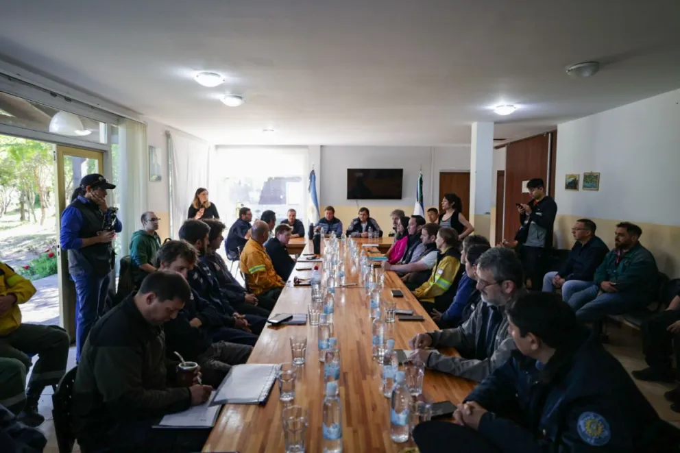 Continúa el trabajo de prevención de incendios en conjunto con las distintas organizaciones. Foto gentileza 