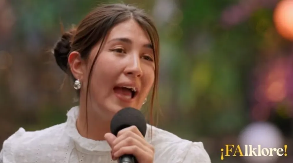 La artista fue una de las invitadas a la nueva edición de FAlklore! . Foto: captura de video. 