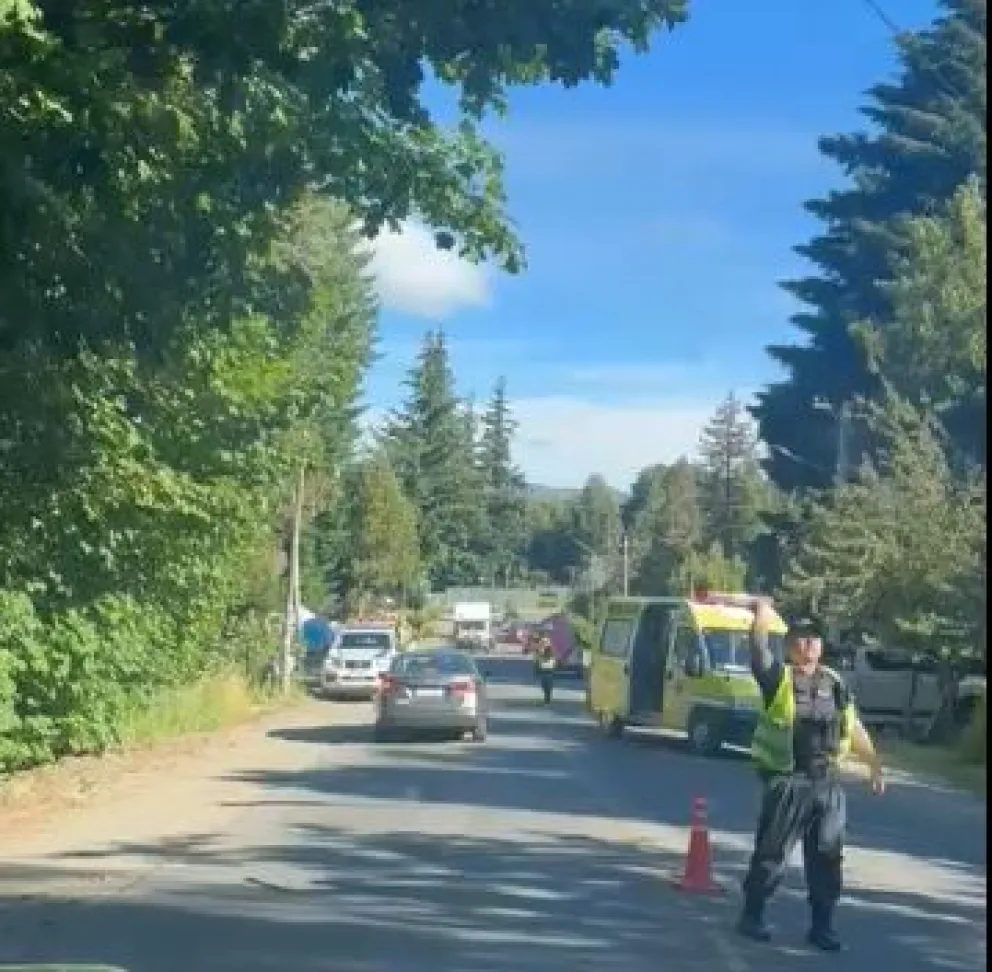 El hecho ocurrió pasadas las 18 horas en el oeste barilochense. Foto: gentileza.