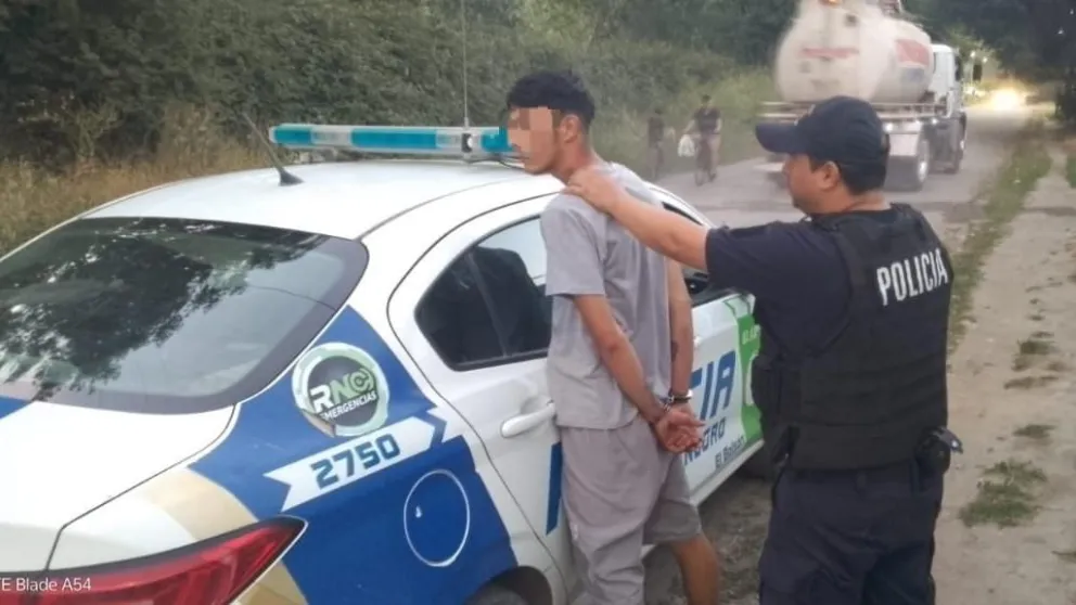 El sujeto fue detenido el viernes por la noche en El Bolsón. Foto: Policía de Río Negro.
