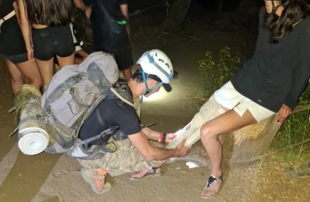 El operativo finalizó en medio de la noche. Fotos: gobierno de Río Negro 