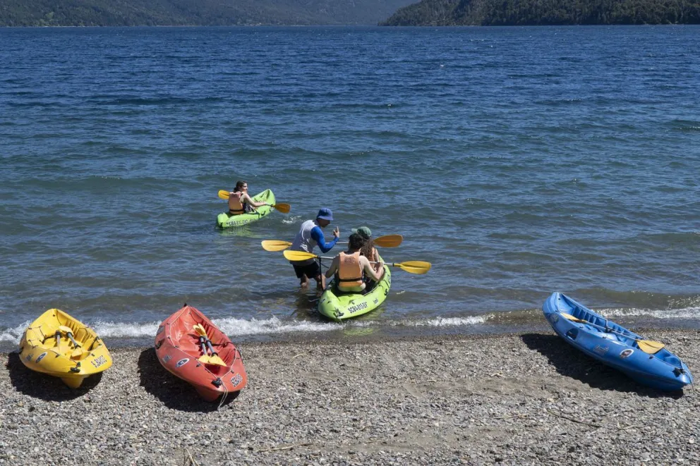 A aprovechar los dias de sol antes de que comiencen las jornadas más frias. Foto: Marcelo Martínez. 