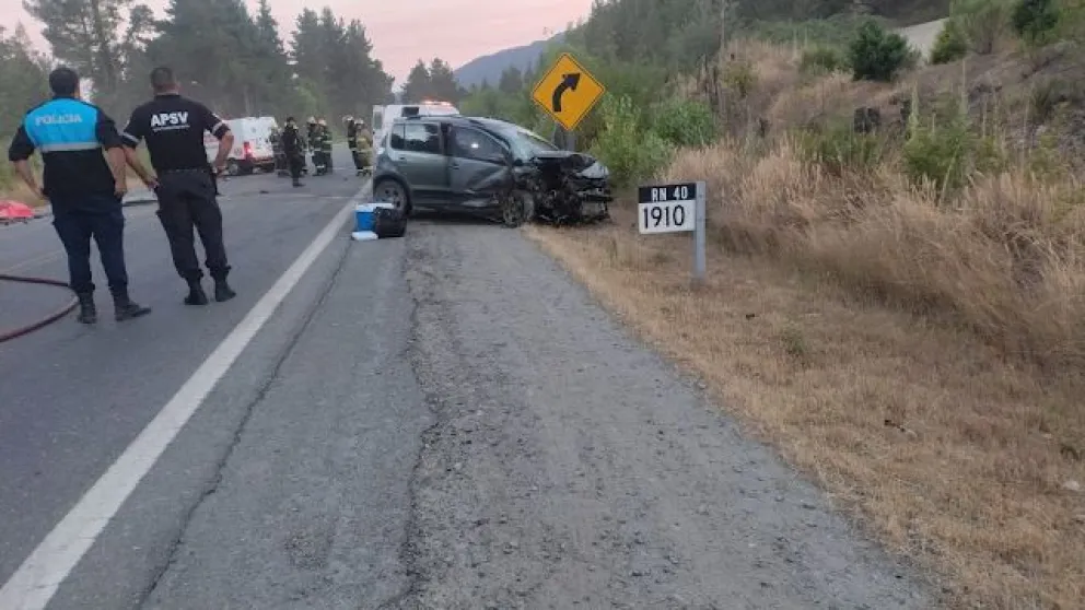 El accidente fatal se produjo este martes a las 5,40 horas aproximadamente. Foto: Noticias del Bolsón.