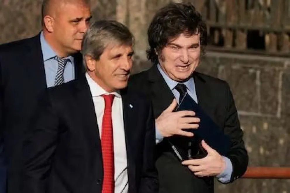 Milei y Caputo. Foto ilustrativa