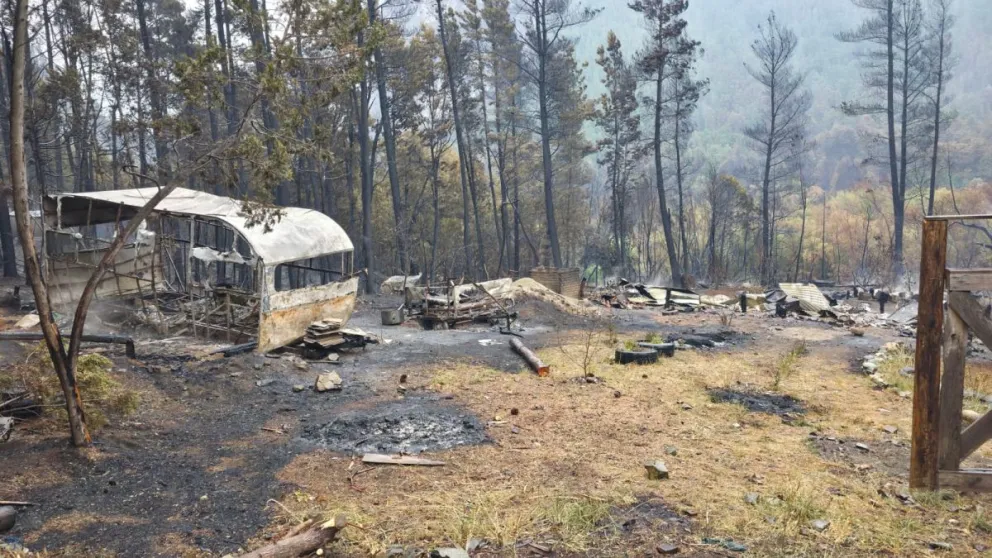 Las precipitaciones comenzaron alrededor de las 15 horas en la zona de la Comarca Andina. Foto: Gentileza.