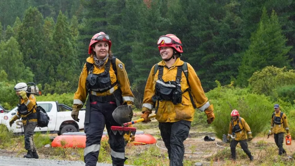 Más de 500 brigadistas abocados al incendio en Patriada. Foto gentileza