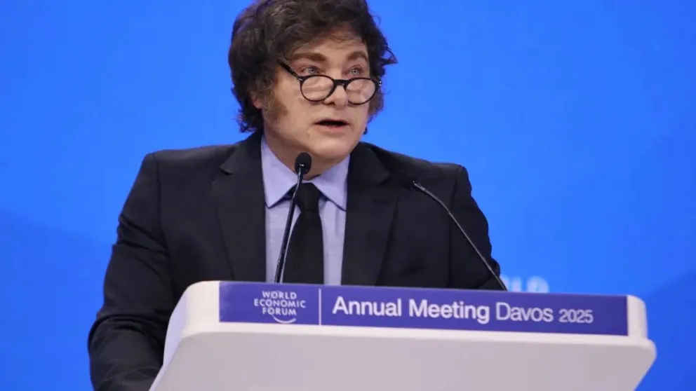 Este será su tercer año consecutivo en Davos. Foto archivo 2025.