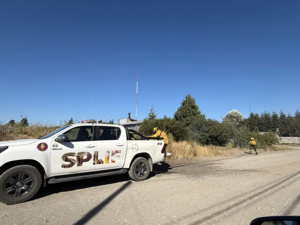 La superficie quemada fue de 10x5 y se logró contener de inmediato. Foto ANB