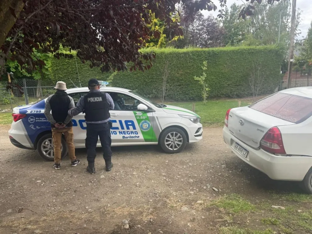 El arresto se concretó en una vivienda de la calle Careu. Foto: Prensa Policía de Río Negro.