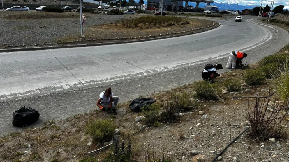 La jornada se realizó con la participación de vecinos e integrantes de Jóvenes por Bariloche. Fotos: Municipalidad de Bariloche.