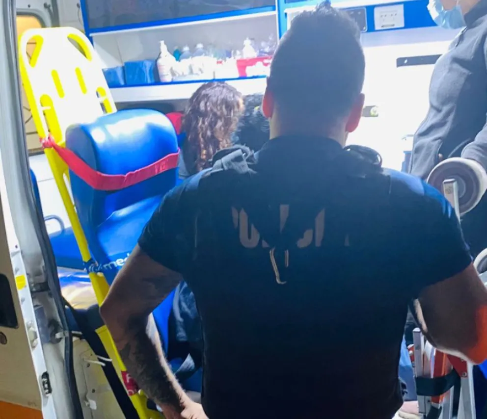 La rápida acción del sargento fue clave para salvarle la vida al niño. Foto gentileza. 