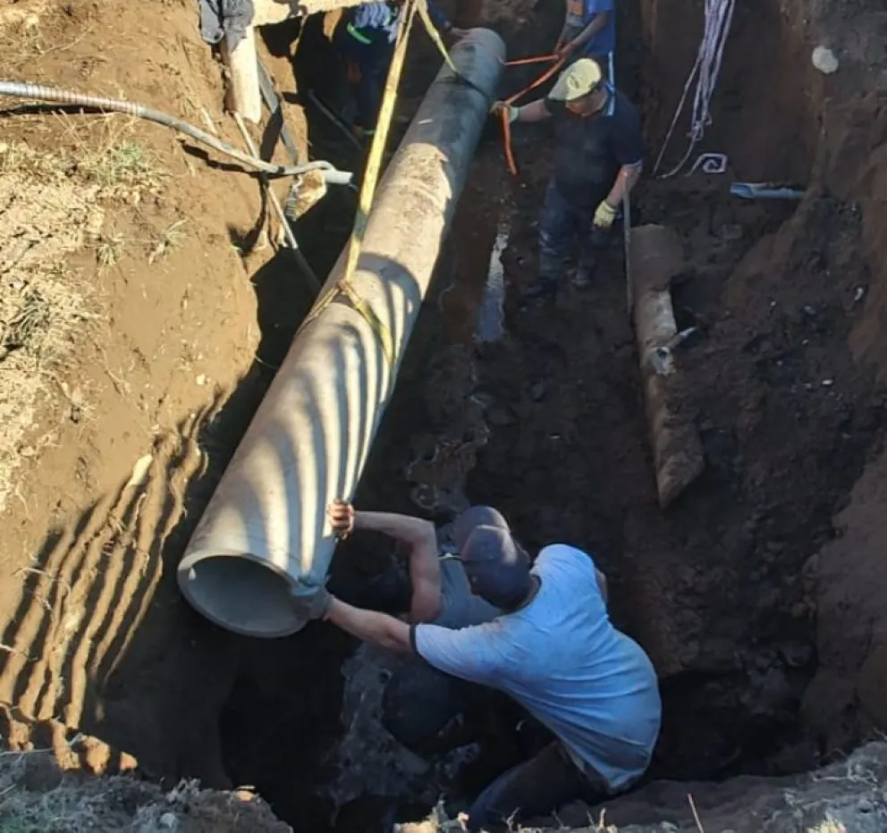 La falta de agua se extendió durante todo el día. Foto gentileza. 