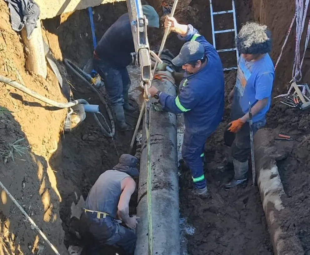 En el transcurso de la noche se logró recuperar los niveles de presión adecuados. Foto: ARSA. 
