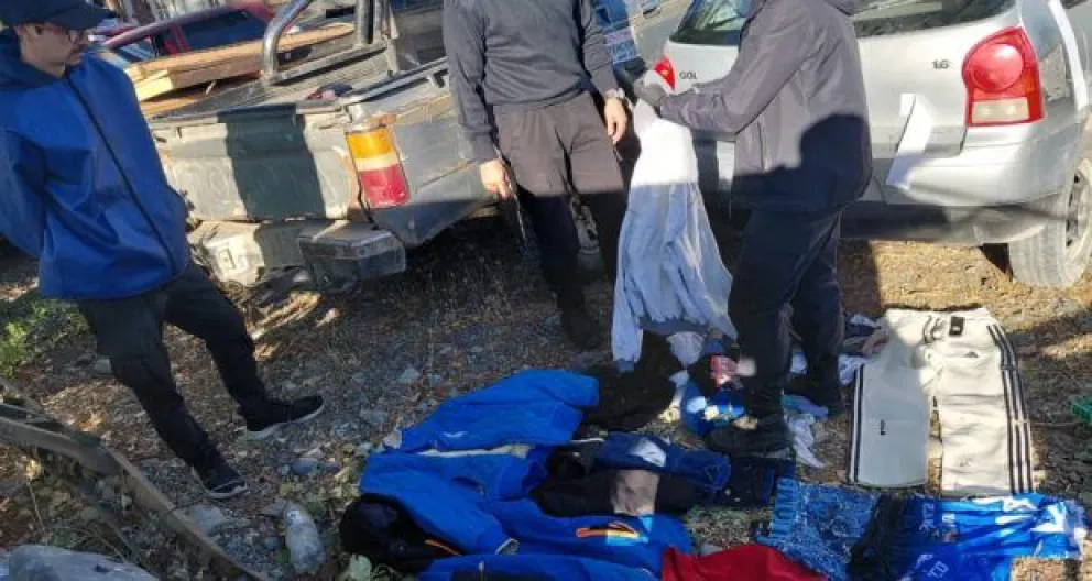 El matrimonio se trasladaba con un bebé al momento de ser detenidos. Foto gentileza 