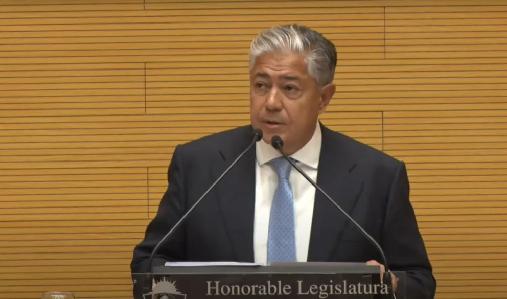 El gobernador de Neuquén, Rolando Figueroa, en la apertura de sesiones legislativas 2026.