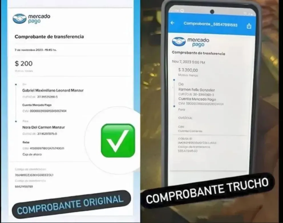 Los comerciantes denunciaron la estafa en grupos de WhatsApp.
