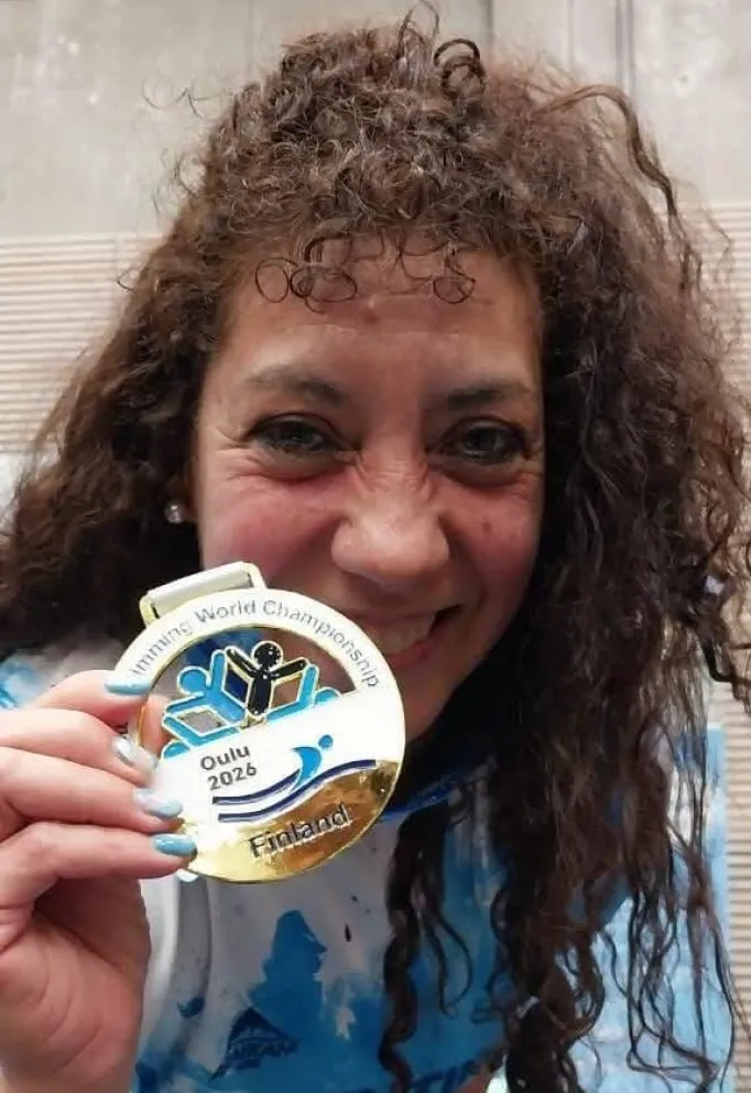 Roxana y una nueva consagración mundial. Foto gentileza 