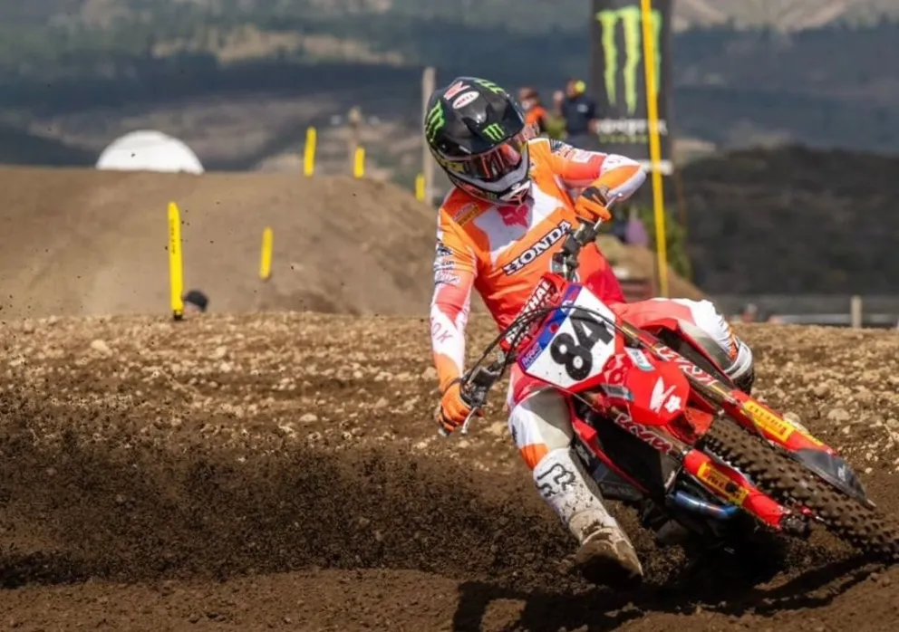 Jeffrey Herlings, la gran figura del domingo en Bariloche. Foto: gentileza.