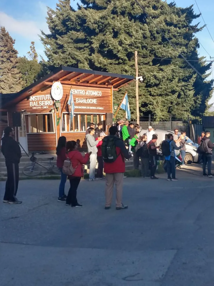 La actividad comenzó a las 8 de la mañana en el ingreso del CAB. Fotos: Gentileza ANB.