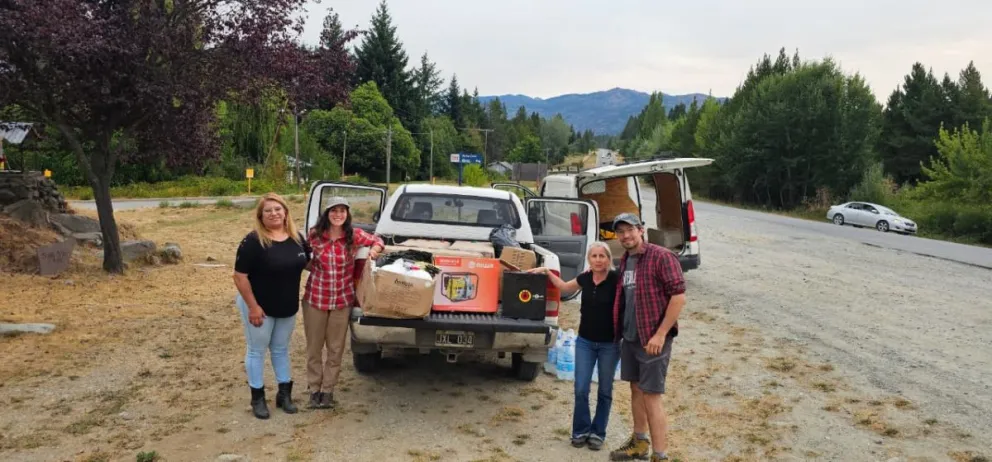 La campaña fue articulada con la Red Solidaria Bariloche y el Club Andino. Fotos: Prensa, Circuito Verde.