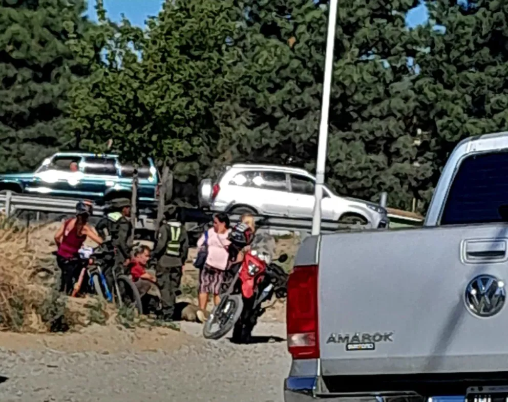 El accidente ocurrió a metros del supermercado ChangoMás. Foto gentileza. 