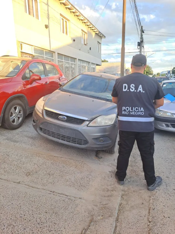 El rodado fue encontrado en un control preventivo. Foto: Policía de Río Negro. 