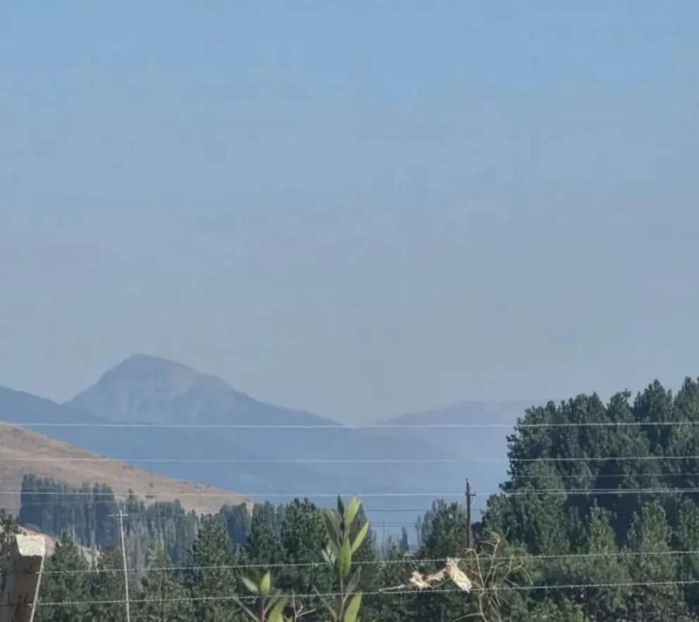 El humo afecta a localidades de la región. Foto: Realidad Sanmartinense. 