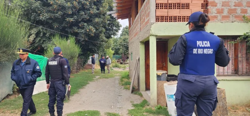 No descartan que haya nuevos allanamientos en las próximas horas. Foto gentileza: Policia RN