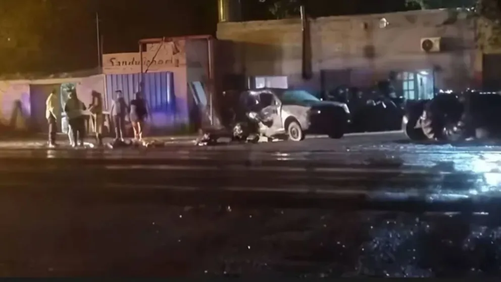 Por el accidente se desvió el tránsito. 
